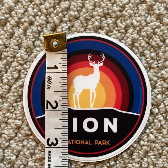 Zion National Park Sticker Large Utah Graphic Parks Project Souvenir Abstract - Picture 3 of 3